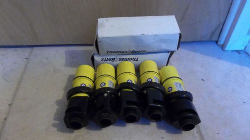 Lot of 7 thomas &amp; betts russellstoll plug cat # 9p54u2t for sale