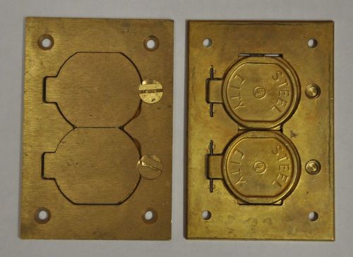 Steel city p64 ds brass floor box plate for sale
