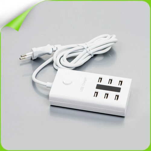 European EU Sockets Plugs Charger with 6 USB