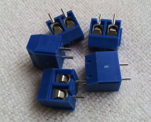 50pcs new 2 pin screw terminal block connector 5.0mm pitch kf-301-2p for sale