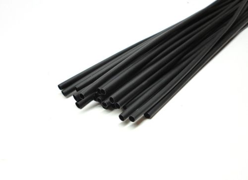 Heat shrink tube wrap single wall black 1/8&#034; mil spec ul listed 4 feet for sale