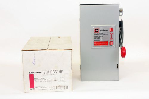 Cutler Hammer 3HD361NF  30 Amp, 3 Poles, 600V, Type 3R, Non-Fusible Switch