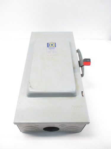 SQUARE D H363 100A AMP 600V-AC 3P FUSIBLE DISCONNECT SWITCH D473091