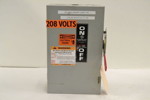 GENERAL ELECTRIC GE TGN3322 8 NON-FUSIBLE 60A 240V 3P DISCONNECT SWITCH B295246
