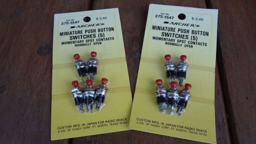 275-1547 Archer Miniature push switches (5) per pack, 2 packs