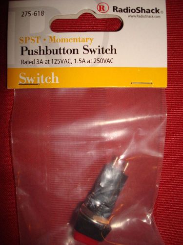 NEW RadioShack SPST Momentary Pushbutton Switch; Part #275-618