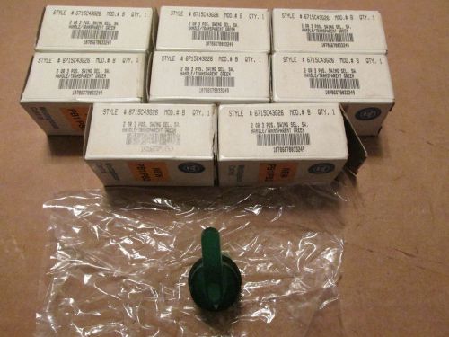 New nos lot of 8 westinghouse pb1wjg 2 or 3 selector switch handle green for sale