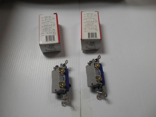 (2) pass &amp; seymour legrand single pole switch ps15ac1 15a 15 a amp 120/277 vac for sale