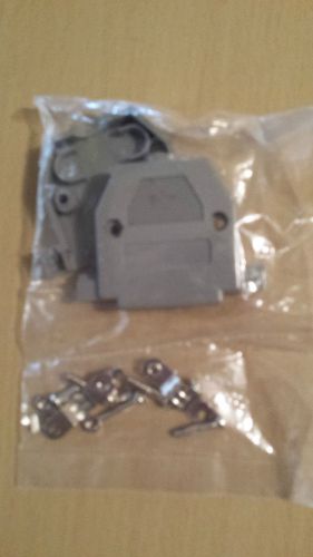 Lot of 10 pieces 25 pin d-sub hood grey plastic. for sale