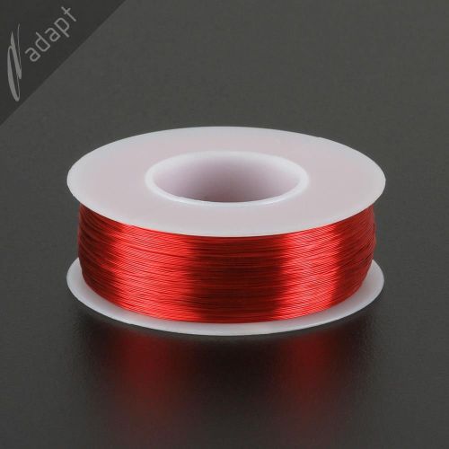Magnet wire, enameled copper, red, 32 awg (gauge), hpn, 155c, ~1/4 lb, 1225ft for sale