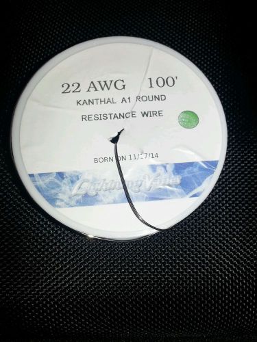 Kanthal 22 Gauge AWG A1 Wire 100ft Roll .64mm , 1.31 Ohms/ft Resistance