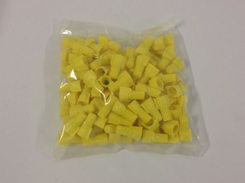 Winged wire nuts yellow 100pcs for sale