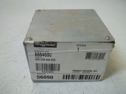 HOFFMAN A664GSC SCR CVR GSK BOX *NEW OUT OF A BOX*