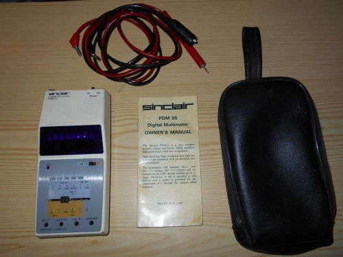 Sinclair digital multimeter pdm 35..+ a  bonus item !! l@@k !! l@@k!! for sale