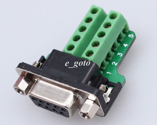 DB9-M9 DB9 Nut Type Connector 9Pin Female Adapter Terminal Module Precise RS232