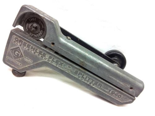 Greenlee flexible conduit cutter flex splitter 1940 electrical tool works great! for sale