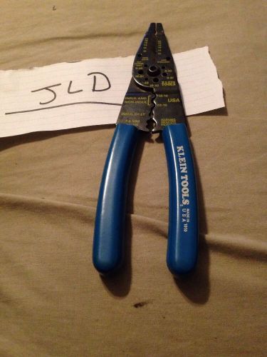 KLEIN TOOLS 1010 MULTI-PURPOSE WIRE STRIPPER CUTTER w/SCREW SHEARING