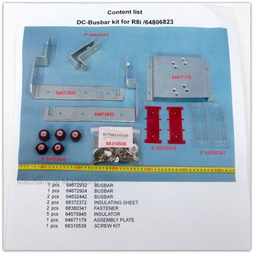 Abb 64806823 dc-busbar kit 1xr8i common mode inu, r8i fuse base for sale