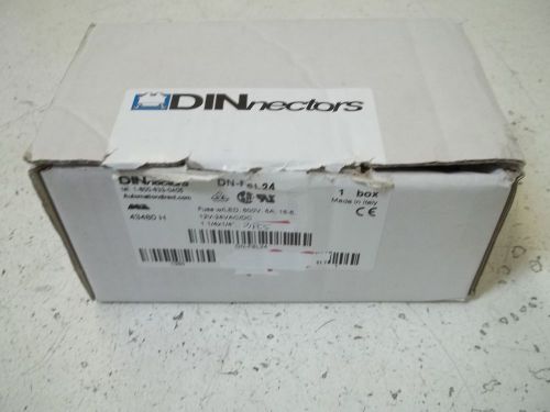 LOT OF 3 DINNECTORS DN-F6L24 FUSE W/LED, 600V, 8A, 18-6 *NEW IN A BOX*