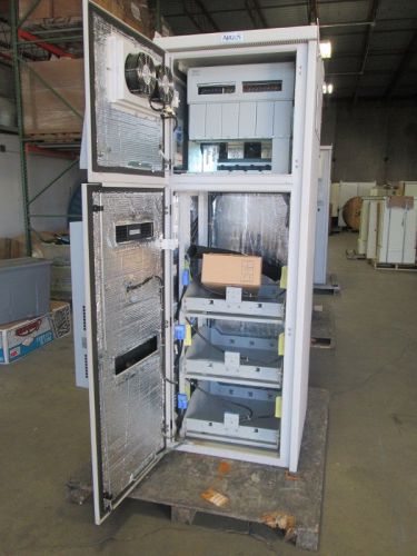 New surplus argus te-20 cabinet double door hvac 100 amp load center telecom for sale