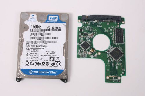 Wd wd1600bevt-11zct0 160gb  2.5 sata hard drive / pcb (circuit board) only for d for sale