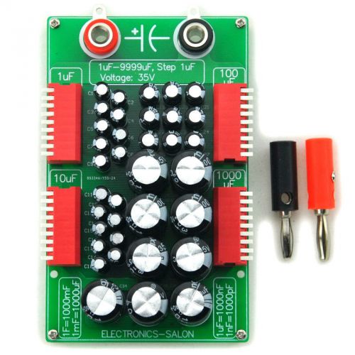 1uf to 9999uf step-1uf four decade programmable capacitor board. for sale