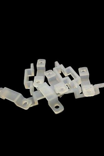10 Pieces Silicone Mounting Brackets for 5050 or 3528 12mm Led Light Strips