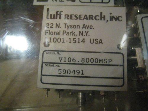Luff Research VCO Voltage Controlled Oscillator V106.8000MSP **NEW**