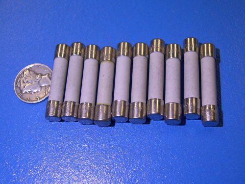 Buss ceramic 3a 250v 6x32mm time delay fuse mda-3 new lot qty: 10 fuses for sale