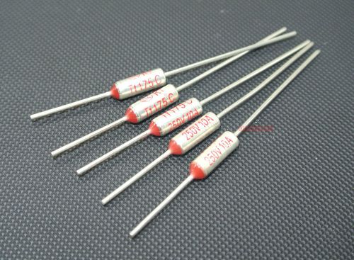 10pcs thermal cutoff ry tf 216°c 216 degc 10a 250v thermal fuse for sale