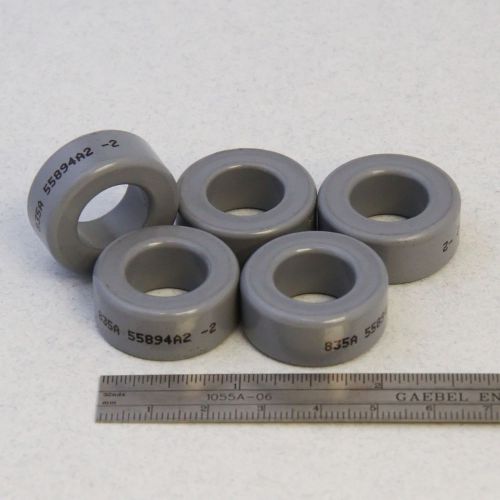 Toroid core magnetics 55894-a2 mpp 1.06&#034; od 5 pcs al-75 toroidal for sale