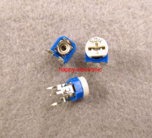 20pcs 500k ohm  trimmer trim pot single turn top adjust variable resistor 504 for sale