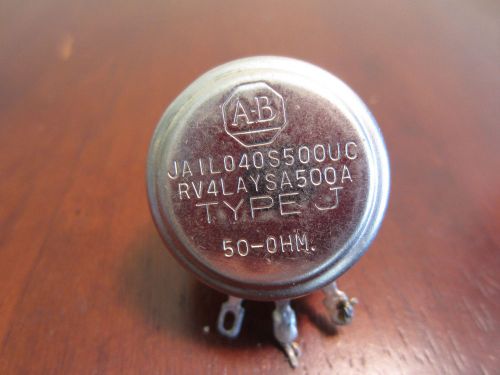 Allen bradley ja1l040s500uc type j 50 ohm potentiometer for sale