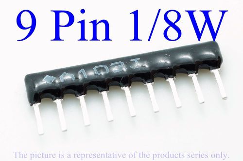 20pcs, 4.7k? 4.7k ohm thick film network resistors, pin 1 common, sip-9 bussed for sale