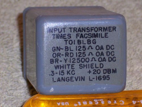 OG5533- Times Facsimile 125/125 ohm to 12500 ohm .3-15K  Audio Input Transformer