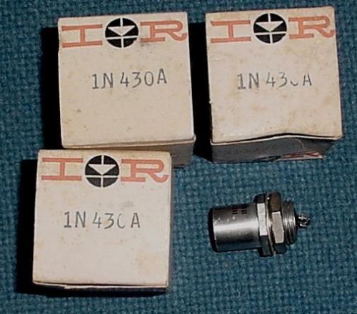 4 NOS IR Semiconductors 1N430A 8.4 V Power Reference diode. Military part 5961-0