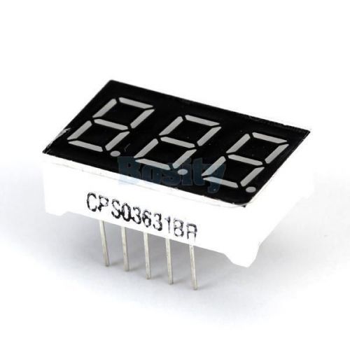 10pcs 0.36&#034; 3 digit red led display common anode new 11 pins for sale