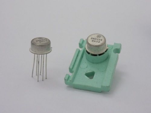 1x motorola 2n2223 -( 500ma , 60v , 50mhz )- npn, si dual transistor - ic to-77 for sale