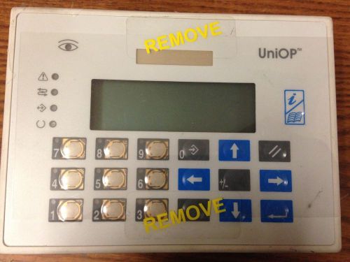 UNIOP EPAD05 4 LINE 20 CHARACTER GRAPHIC BACKLIT LCD DISPLAY W/19 KEY