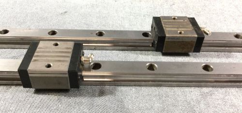 Misumi svrj33 linear bearings on 1000 mm (39-3/8&#034;) rails for sale