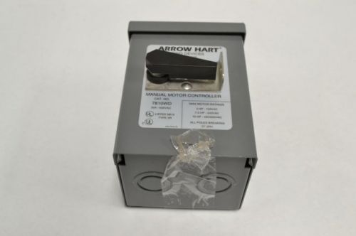 New arrow-hart 7810wd manual motor switch ac 600v-ac 15 kw contactor b212274 for sale