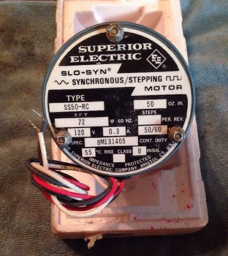 Superior Electric: SS50-RC SLO-SYN Synchronous Stepping Motor *NEW*