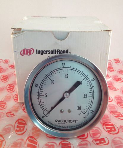 INGERSOLL-RAND Ashcroft Duralife 0-30 psi Pressure Gauge NIB