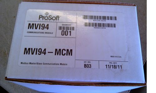 Factory Sealed Prosoft MVI94-MCM Flex I/O Modbus Communications MVI94MCM