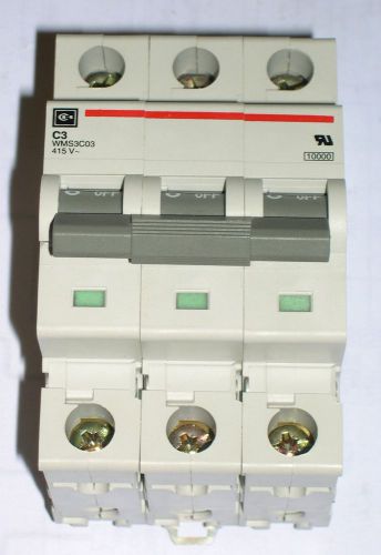 Eaton cutler hammer 3a circuit breaker, wms3c03, qty of 2 for sale