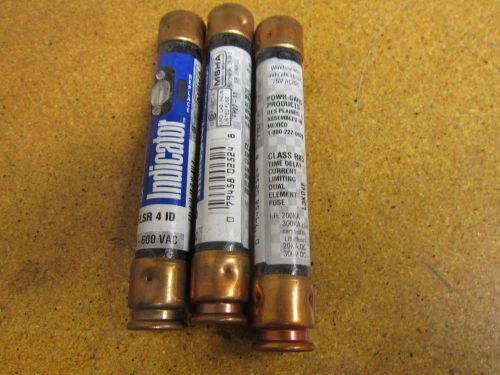 Littelfuse flsr 4 id indicator fuse 75-600vac time delay new (lot of 3) for sale