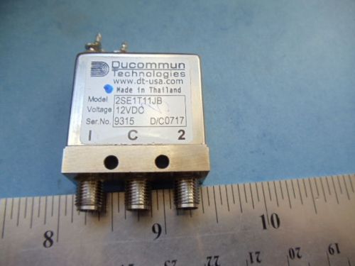 1-qty sma relay switch nice ducommun rf 2se1t11jb relay sma dc to 26.5 ghz 12v for sale