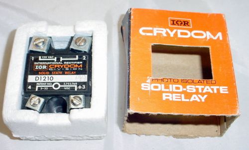 Crydom D1210 Solid State Relay Photoisolated 3-32V input / 120V 10 amp output