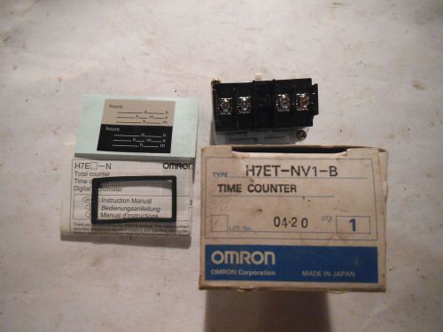 OMRON TIME COUNTER H7ET-NV1-B - NEW