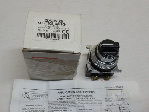 CUTLER-HAMMER 3-POSITION SELECTOR SWITCH CAT#10250T21KB Series B1